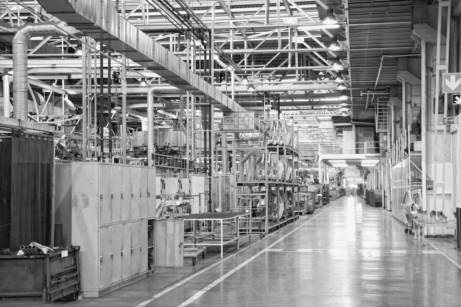 Interior of a manufacturing plant